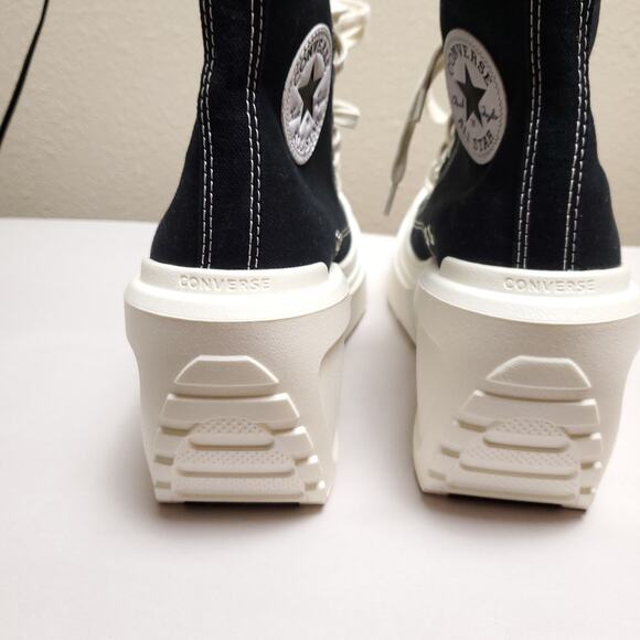NEW CONVERSE Women and Wedge Chunky Sole Chuck Taylor High Top Sneakers Shoes - Picture 14 of 15